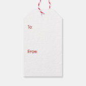 メリークリスマスヨークシャーテリア犬 ギフトタグ (裏面)