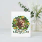 メリークリスマスヨークシャーテリア シーズンポストカード (スタンド正面)