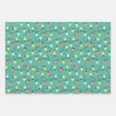 メリークリスマスライトガーランド ラッピングペーパーシート (正面)