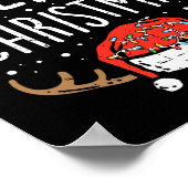 メリークリスマスライトサンタハットクリスマスファミリーメンズW ポスター (角)