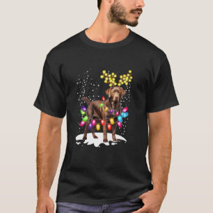 メリークリスマスライトサンタラブラドールリトリエバーDo Tシャツ