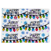 メリークリスマスライトフェスティバルハッピーブライト ラージペーパーバッグ (裏面)