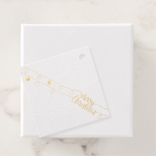 メリークリスマスライトフォイル フェイバータグ (箱)