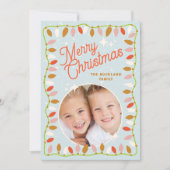 メリークリスマスライトフォトカードワン写真 シーズンカード (正面)