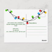 メリークリスマスライトフォトレッドグリーンフェスティバル ポストカード (裏面)