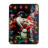 メリークリスマスライト写真 マグネット (縦)