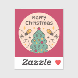 メリークリスマスライト シール
