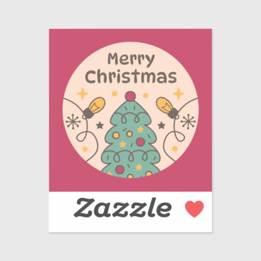 メリークリスマスライト シール (シート)