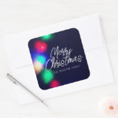 メリークリスマスライト スクエアシール (封筒)