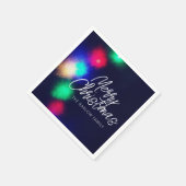 メリークリスマスライト スタンダードカクテルナプキン (角)