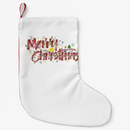 メリークリスマスライト スモールクリスマスストッキング