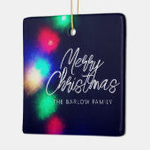 メリークリスマスライト セラミックオーナメント (左)