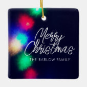 メリークリスマスライト セラミックオーナメント (正面)