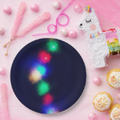 メリークリスマスライト ペーパープレート (パーティー)