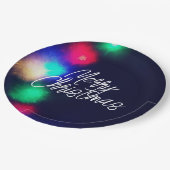 メリークリスマスライト ペーパープレート (アングル)