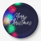 メリークリスマスライト ペーパープレート (正面)