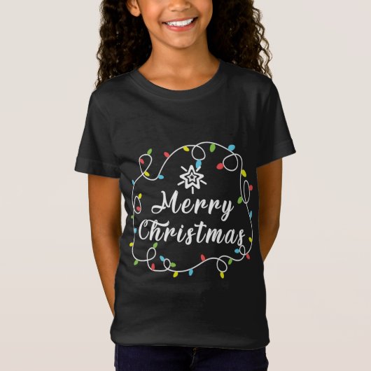 メリークリスマスライト Tシャツ (正面)