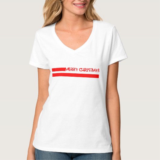 メリークリスマスライン Tシャツ (正面)
