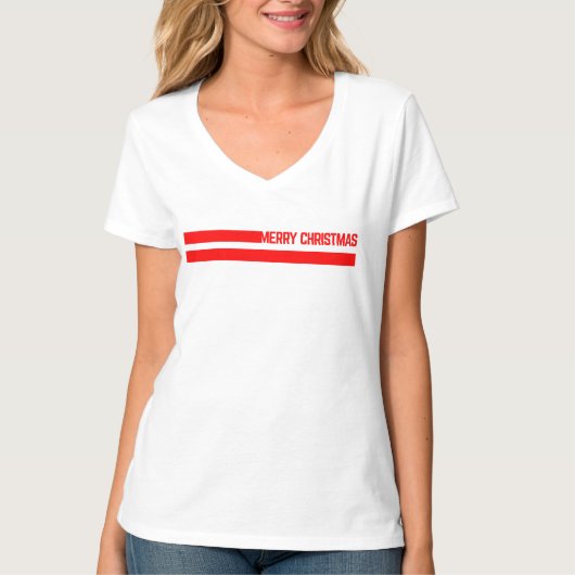 メリークリスマスライン Tシャツ (正面)