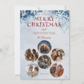 メリークリスマスラウンドカスタムの写真 シーズンカード (正面)