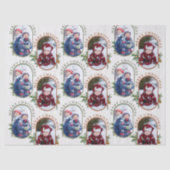 メリークリスマスラウンドロゼンジ2フォトパターン 薄葉紙 (正面)