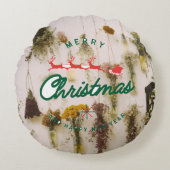 メリークリスマスラウンド枕 ラウンドクッション (正面)