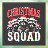 メリークリスマスラクーンサンタハット愛好家 ウィンドウサイン (シート3)