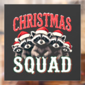 メリークリスマスラクーンサンタハット愛好家 ウィンドウサイン (シート2)