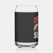 メリークリスマスラクーンサンタハット愛好家 ガラス缶 (右)