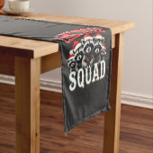 メリークリスマスラクーンサンタハット愛好家 ショートテーブルランナー (インサイチュ)