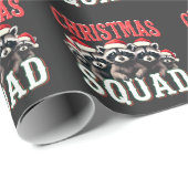 メリークリスマスラクーンサンタハット愛好家 ラッピングペーパー (ロールコーナー)