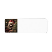 メリークリスマスラクーン ラベル (正面)