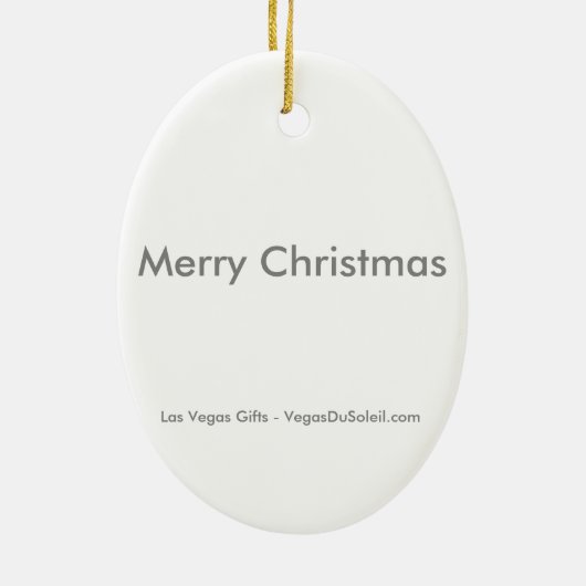 メリークリスマスラスベガスサンタオーナメント セラミックオーナメント (裏面)