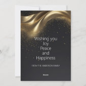 メリークリスマスラックスブラック金ゴールド シーズンカード (裏面)