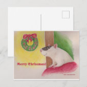 メリークリスマスラットポストカード シーズンポストカード (正面/裏面)