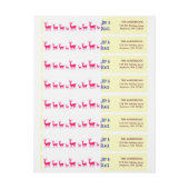 メリークリスマスラッパラウンド差出人住所ラベル ラップアラウンドラベル (シート)