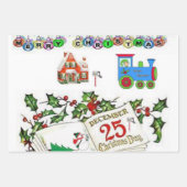 メリークリスマスラッピング紙シート ラッピングペーパーシート (正面)