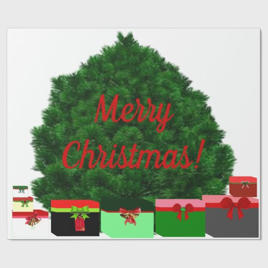 メリークリスマスラッピング紙 ラッピングペーパー (フラット)