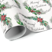 メリークリスマスラッピング紙 ラッピングペーパー (ロールコーナー)