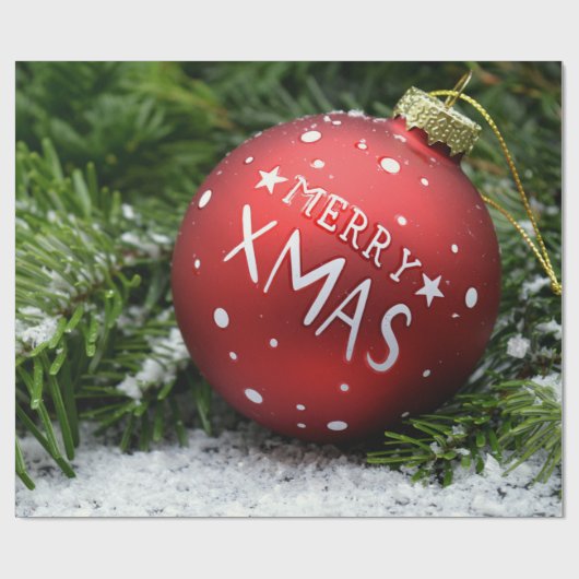 メリークリスマスラッピング紙 ラッピングペーパー (フラット)