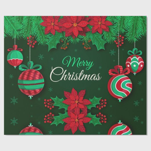 メリークリスマスラッピング紙 ラッピングペーパー (フラット)