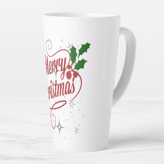 メリークリスマスラテマグ カフェラテマグ (右アングル)