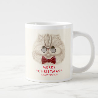 メリークリスマスラブキャットジャンボマグカップ ジャンボコーヒーマグカップ