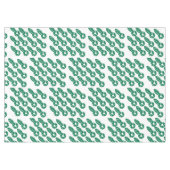 メリークリスマスラブグリーンホワイト テーブルクロス (正面(横))