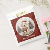 メリークリスマスラブラドールリトリエバーパピー フェイバーバッグ (封をした状態)