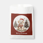 メリークリスマスラブラドールリトリエバーパピー フェイバーバッグ (正面)