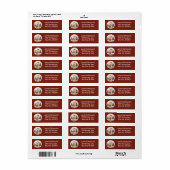 メリークリスマスラブラドールリトリエバーパピー ラベル (フルシート)