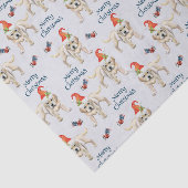 メリークリスマスラブラドールリトリバーとサンタハット 薄葉紙 (詳細)