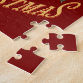 メリークリスマスラブラドールリトリバー ジグソーパズル (側面)