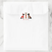 メリークリスマスラブラドールレトリエバードッグ ラウンドシール (バッグ)